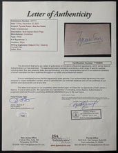 Load image into Gallery viewer, Tyrone Power + Zsa Zsa Gabor Autographed Sheet Signed Page Hollywood Actors LOA