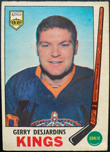 Load image into Gallery viewer, 1969 Gerry Desjardins O-Pee-Chee Hockey Card OPC Los Angeles Kings + Stamp