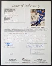 Load image into Gallery viewer, 1981 Frank Selke Autographed Montreal Forum Program Canadiens NHL Hockey LOA JSA