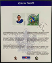 Load image into Gallery viewer, 2004 Canada Post NHL All Stars Lithograph & Stamp Set Signed By Johnny Bower