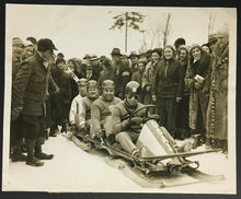 Load image into Gallery viewer, 1932 United States Gold Medal Bobsled Team Press Photo Olympic Games Lake Placid