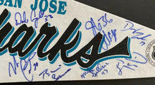 Load image into Gallery viewer, 1991-92 Signed NHL Hockey San Jose Sharks Inaugural Season Pennant Autographed