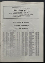 Load image into Gallery viewer, 1965 Oshawa Generals vs St Catharines Blackhawks OHL Hockey Program Bobby Orr