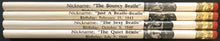 Load image into Gallery viewer, 1960's The Beatles Pencil Lot x4 Different Fab 4 Lennon McCartney Starr Harrison