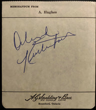 Load image into Gallery viewer, 1970 NHL Hockey Signed Memo Page Orland Kurtenbach Vancouver Canucks Autographed