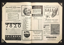 Load image into Gallery viewer, 1940 Chicago Stadium Hockey Program Montreal Canadiens vs Chicago Blackhawks NHL