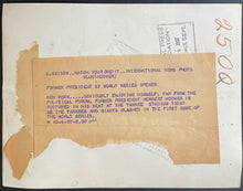 Load image into Gallery viewer, 1937 Herbert Hoover Type 1 Photo American President World Series Yankee Stadium