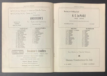 Load image into Gallery viewer, 1954 Oakville Meteors OHA Intermediate Doubleheader Hockey Program vs Markham +
