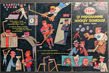 Load image into Gallery viewer, 1960-61 NHL Hockey Schedule Vintage Esso Pocket Sked