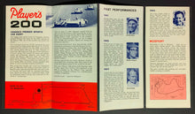 Load image into Gallery viewer, 1965 Mosport Players 200 6 Page Foldout Brochure Car Races Rare Original