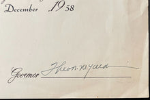 Load image into Gallery viewer, 1958 Eddie Rommel Maryland Athletic Hall Of Fame Diploma Pitcher Coach Umpire