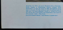 Load image into Gallery viewer, 1973 Sandy Hawley Laurel Maryland Vintage Horse Racing Print Willie Shoemaker