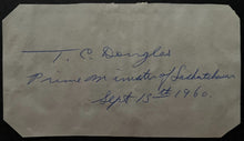 Load image into Gallery viewer, Tommy Douglas Signed Cut Autograph Canadian Politician Universal Health Care JSA