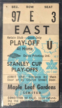 Load image into Gallery viewer, 1967 Stanley Cup Semi-Final Maple Leaf Gardens Ticket Stub Blackhawks iCert