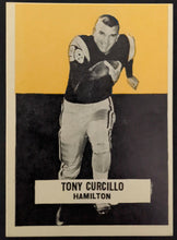 Load image into Gallery viewer, 1959 General Mills Wheaties CFL Football Tony Curcillo Hamilton Tiger-Cats Card
