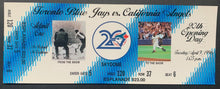 Load image into Gallery viewer, 1996 Toronto Blue Jays 20th Anniversary Opening Day Ticket Baseball MLB Vintage