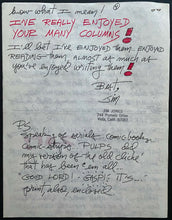 Load image into Gallery viewer, Original Letter 1970's Signed Autographed Comic Art Jim Jones The Beavers