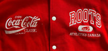 Load image into Gallery viewer, Rare 1991 Roots Coca-Cola Staff Jacket 1991 MLB ASG Logo SkyDome Toronto