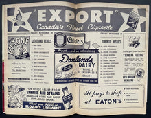 Load image into Gallery viewer, 1946 Toronto Huskies 1st Season Program Maple Leafs Gardens VTG Basketball NBA
