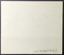 Load image into Gallery viewer, The Oak Ridge Boys Signed Index Card American Country Gospel Vocal Quartet Music