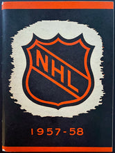Load image into Gallery viewer, 1957-58 NHL Hendy Guide Vintage Hockey Old Sports Publication