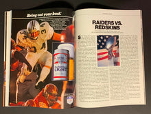 Load image into Gallery viewer, 1984 Super Bowl XVIII NFL Program Los Angeles Raiders vs Washington Redskins