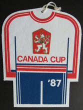 Load image into Gallery viewer, 1987 Canada Cup Series - Team Czechoslovakia Cloth Banner Pennant Door Hanger