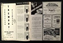 Load image into Gallery viewer, 1950 Chicago Stadium Hockey Program Boston Bruins vs Chicago Blackhawks NHL