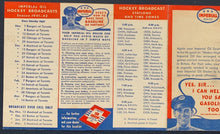 Load image into Gallery viewer, 1941-42 Imperial Oil NHL Pocket Schedule Vintage Hockey Sports Calendar