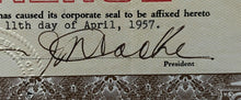 Load image into Gallery viewer, Toronto Maple Leaf Baseball Jack Kent Cooke Autographed Stock Certificate JSA