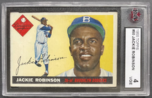 Load image into Gallery viewer, 1955 Topps Jackie Robinson #50 Brooklyn Dodgers MLB Card KSA VGA 4