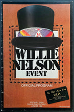 Load image into Gallery viewer, 1980 Willie Nelson Event Program Shelburne Ontario + Rare VIP Pass Leon Russell