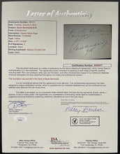 Load image into Gallery viewer, 1918 Sarah Bernhardt Signed Autograph Album Page Autographed French Actress JSA