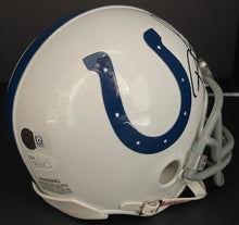 Load image into Gallery viewer, Reggie Wayne Indianapolis Colts Autographed NFL Football Riddell Mini-Helmet JSA