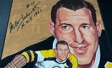 Load image into Gallery viewer, 1983 Milt Schmidt Signed Original Carleton McDiarmid Portrait Artwork Autograph