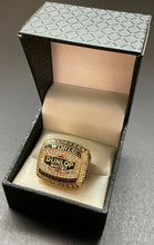 Load image into Gallery viewer, 1958 Whitby Dunlops World Champion 18 Carat Gold Plated Size 10 Replica Ring
