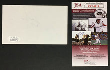 Load image into Gallery viewer, Dominik Hasek Signed Index Card NHL Hocey Senators Sabres JSA Authenticated