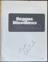 Load image into Gallery viewer, 1977 Peter Tosh Autographed Reggae Bloodlines Large Book Signed Music JSA COA