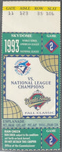 Load image into Gallery viewer, 1993 World Series Game 2 MLB Baseball Ticket SkyDome Toronto vs Philadelphia