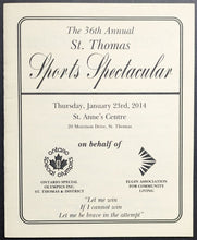 Load image into Gallery viewer, 2014 St. Thomas Sports Celebrity Dinner Signed x6 Program Autographed CFL NHL