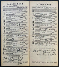 Load image into Gallery viewer, 1952 Hialeah Horse Race Program Vintage Racetrack Racing