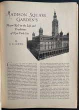 Load image into Gallery viewer, 1925 Very Rare Madison Square Garden Grand Opening Gala Music Festival Program