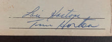 Load image into Gallery viewer, 1962 Tim Horton Signed x3 School Report Card Toronto Maple Leafs NHL LOA JSA HOF