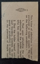 Load image into Gallery viewer, 1962 Montreal Canadiens Toronto Maple Leafs Gardens NHL Hockey Ticket Stub Vtg