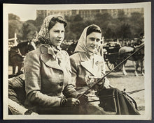 Load image into Gallery viewer, 1945 Princess Queen Elizabeth Princess Margaret Windsor Castle Type 1 Photo VTG
