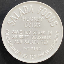 Load image into Gallery viewer, 1961-62 Terry Sawchuk 77 Salada Foods Shirriff Coin Desserts NHL Hockey