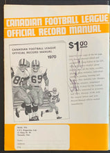 Load image into Gallery viewer, 1970 CNE Stadium Toronto Argos Hamilton Tigers Cats Signed Program Autographed