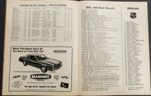 Load image into Gallery viewer, 1974-1975 NHL Hockey Black Hawks Program Toronto Maple Leafs Chicago Blackhawks