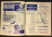 Load image into Gallery viewer, 1953 Olympia Stadium NHL Hockey Program Detroit Red Wings vs New York Rangers