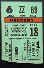 Load image into Gallery viewer, 1977 Sammy Davis Jr Concert Ticket O'Keefe Centre Toronto Rescheduled Show